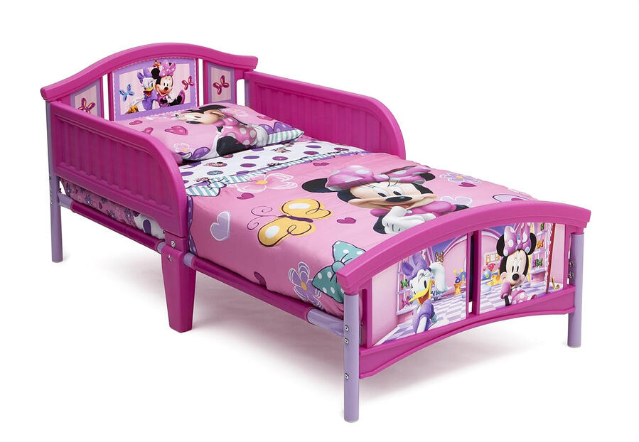 Delta Children Minnie Mouse Toddler Bed with Safety Rails